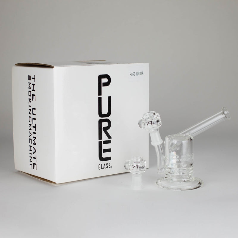 O Pure Glass | 5" Magma Ring Perc - Flower and Dab