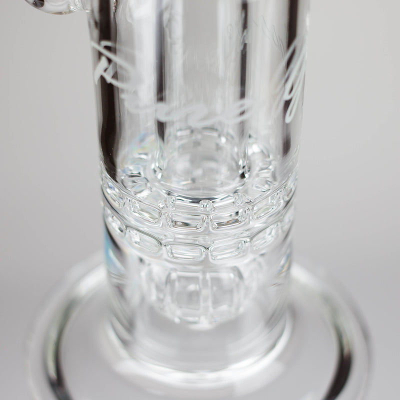 Pure Glass | 7" Mini Torus - Female 14mm Glass Bong PINNACLE DISTRIBUTORS INC.