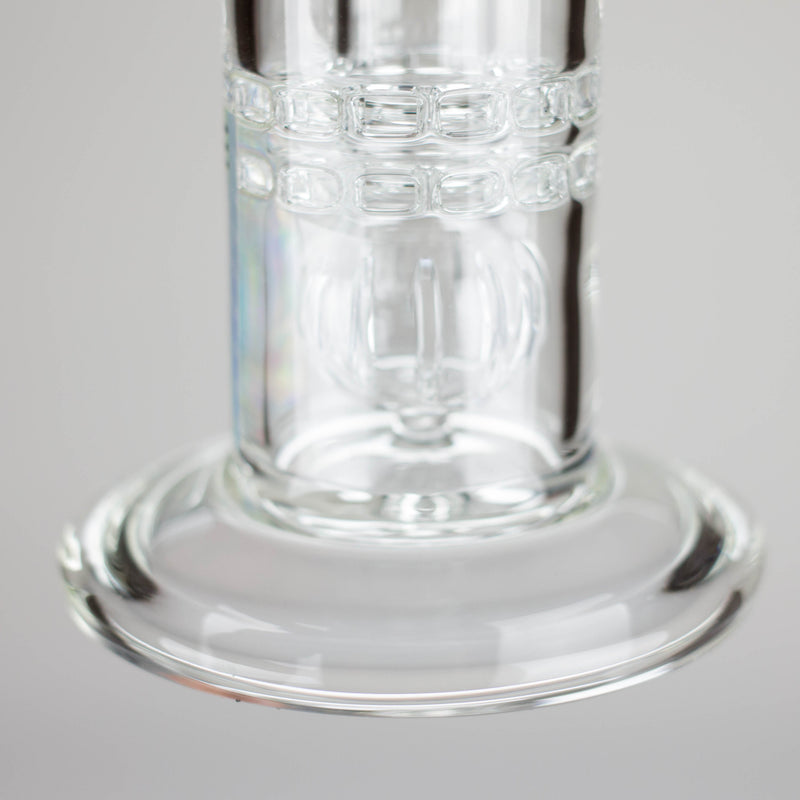Pure Glass | 7" Mini Torus - Female 14mm Glass Bong PINNACLE DISTRIBUTORS INC.