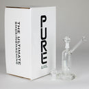 Pure Glass | 6.5" Solaris 10mm Bubbler Clear Glass Rig PINNACLE DISTRIBUTORS INC.
