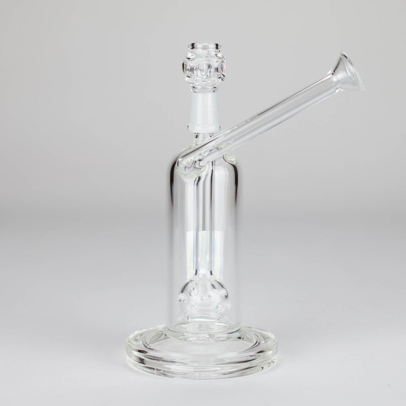 Pure Glass | 6.5" Solaris 10mm Bubbler Clear Glass Rig PINNACLE DISTRIBUTORS INC.