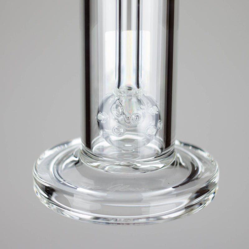 Pure Glass | 6.5" Solaris 10mm Bubbler Clear Glass Rig PINNACLE DISTRIBUTORS INC.
