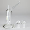 Pure Glass | 6.5" Solaris 10mm Bubbler Clear Glass Rig PINNACLE DISTRIBUTORS INC.