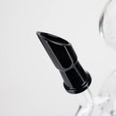 10" Dab Rig Recycler M14 - Black and Clear Glass Rig PINNACLE DISTRIBUTORS INC.