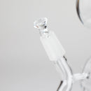 10" Dab Rig Recycler M14 - Black and Clear Glass Rig PINNACLE DISTRIBUTORS INC.