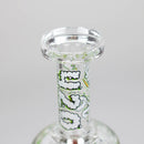 7" Color accented Glass Bong With Perc- 420 Special Edition Glass Bong 777 Smoke