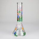 Z10" Glow in the dark Glass Bong With Mushroom Design Glass Bong 777 Smoke