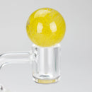 Shine Glassworks | Latticino Marble Carb Cap - Made in Canada Cap · Dabber · Insert · Clip · Nail Smoking Cat Distribution Yellow