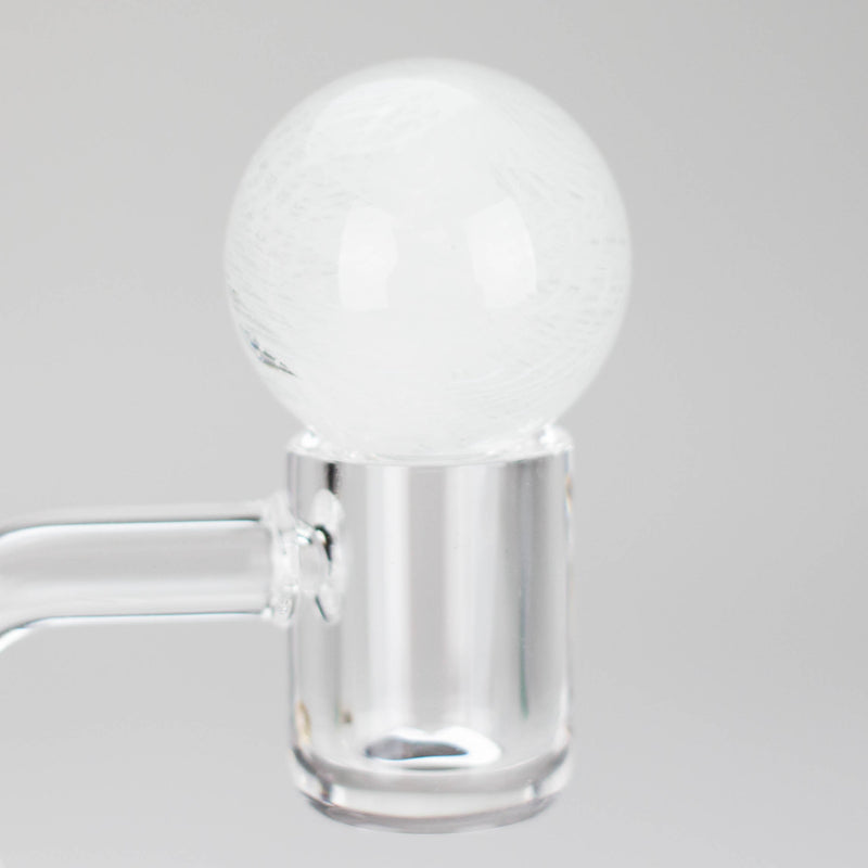 O Shine Glassworks | Latticino Marble Carb Cap - Made in Canada