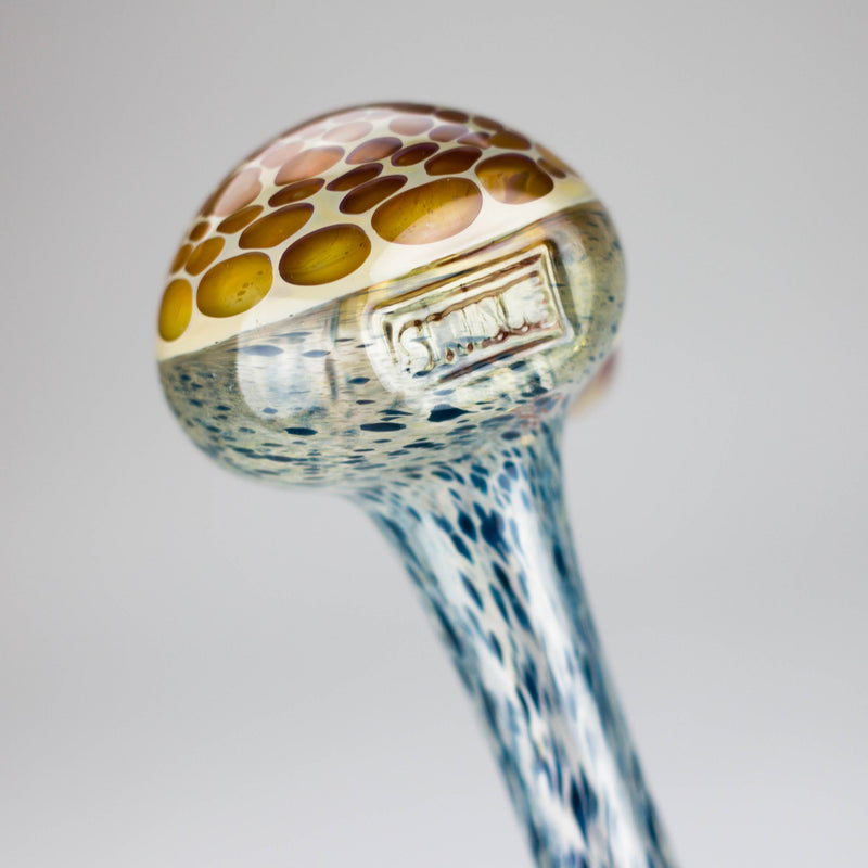 O Shine Glassworks | Frit Honeycomb Pipe - Made in Canada