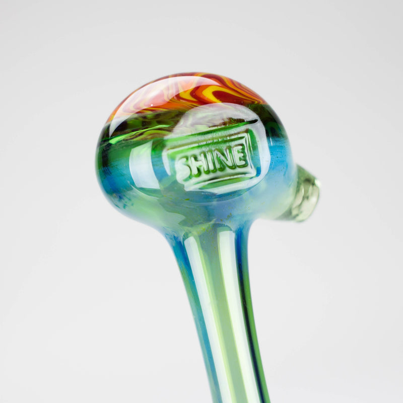 O Shine Glassworks | Fume Coloured Pipe with Reverse Axis Bowl - Made in Canada