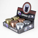 60mm Elevated Brass Grinder 4pts Box of 6 Display Pack JJ Distribution