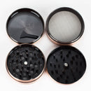 60mm Elevated Brass Grinder 4pts Box of 6 Display Pack JJ Distribution