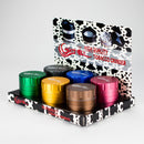 Genie | Aluminium 4pts Grinder Box of 6 Display Pack JJ Distribution