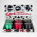 Genie | Metal Simple 4pts Grinder Box of 6 Display Pack JJ Distribution