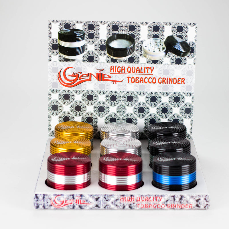 O Genie | Two tone Aluminum 4pts Grinder Box of 9