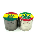 Rasta Leaf Grinder 4parts 40*42mm [GRI152] Regular Grinder NIBO Distribution