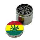 Rasta Leaf Grinder 4parts 40*42mm [GRI152] Regular Grinder NIBO Distribution