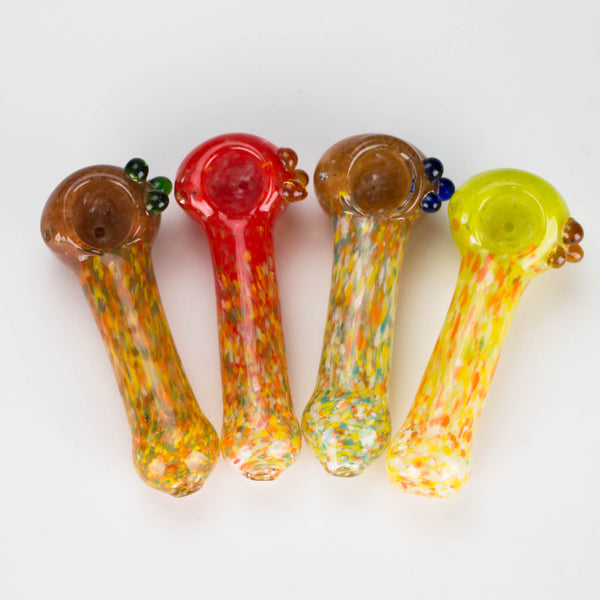 O 4" Handcrafted Glass pipe Pack of 2