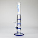 Ganjavibes | 11" Triple Honeycomb Percolator Glass Bong Glass Bong Maple Craft Inc Blue