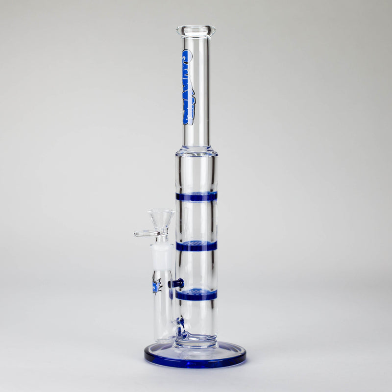 O Ganja vibes | 11" Triple Honeycomb Percolator Glass Bong