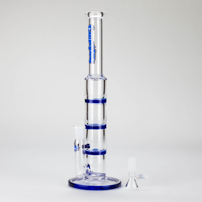 O Ganja vibes | 11" Triple Honeycomb Percolator Glass Bong