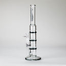 Ganjavibes | 11" Triple Honeycomb Percolator Glass Bong Glass Bong Maple Craft Inc Grey