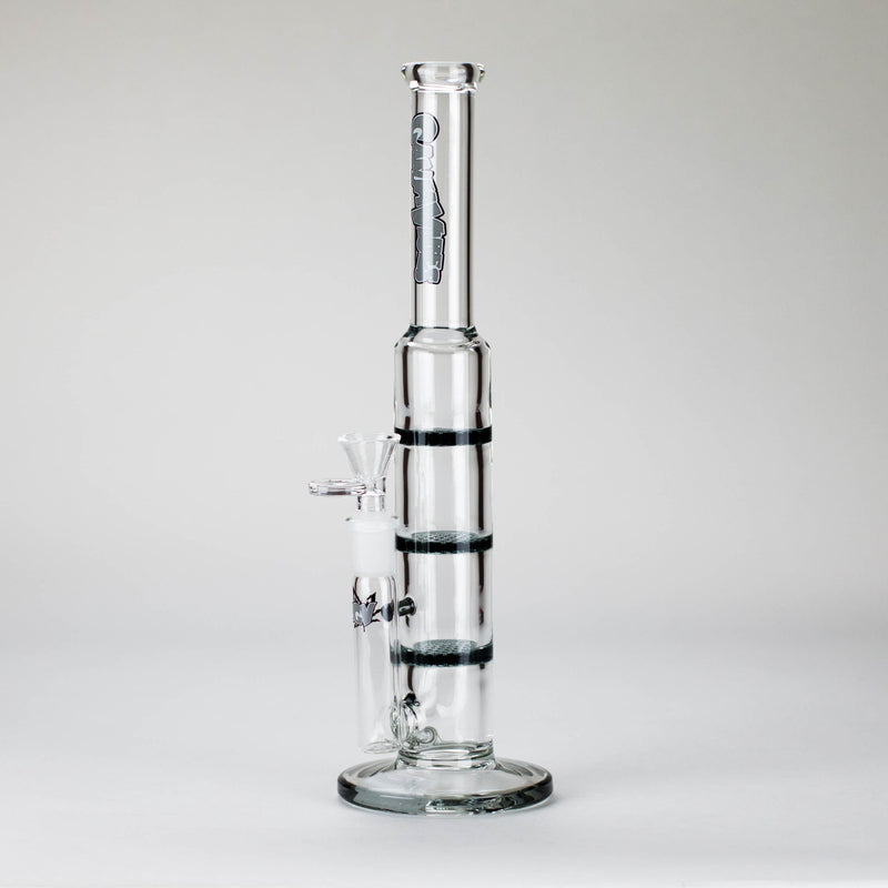 O Ganja vibes | 11" Triple Honeycomb Percolator Glass Bong