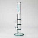 Ganjavibes | 11" Triple Honeycomb Percolator Glass Bong Glass Bong Maple Craft Inc Teal