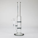 Ganjavibes | 11" Double Honeycomb Percolator Glass Bong Glass Bong Maple Craft Inc