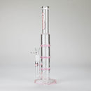 Ganjavibes | 11" Triple Honeycomb Percolator Glass Bong Glass Bong Maple Craft Inc Pink