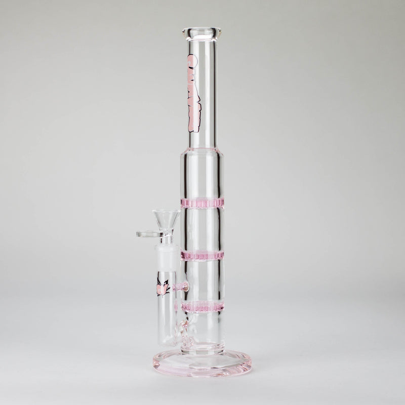 O Ganja vibes | 11" Triple Honeycomb Percolator Glass Bong