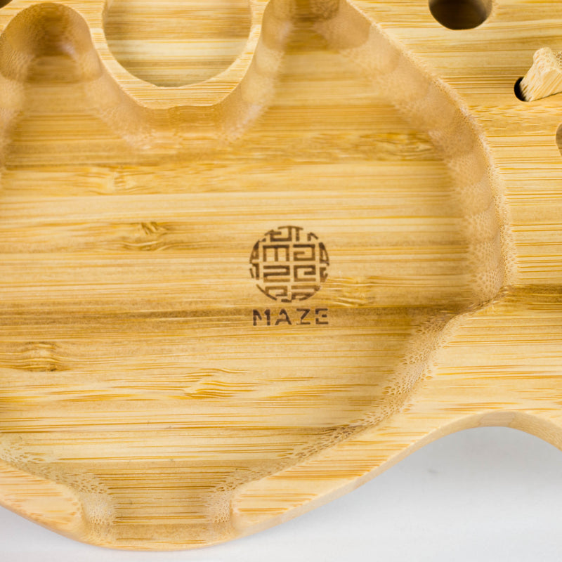 O Maze® | Angular Bamboo 10X6 Rolling Tray