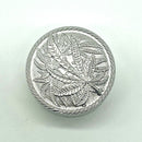 Engraved Hemp Leaf Grinder 52mm 3parts Box of 12 [GRI036] Display Pack NIBO Distribution