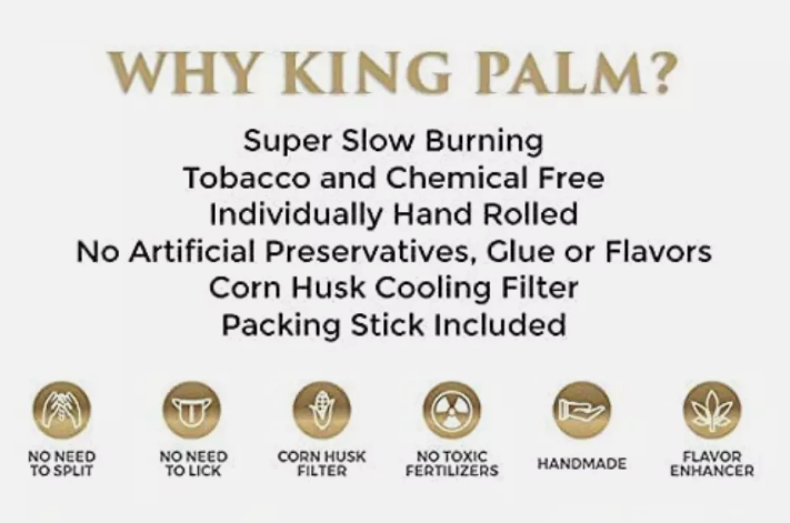 King Palm Irish Cream 5 Mini Leaf Pack of 15 [PIP982]_3