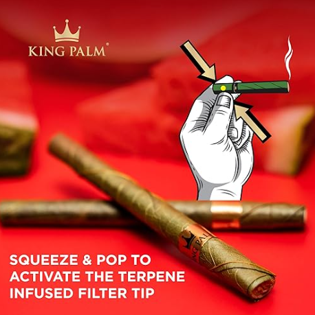 King Palm Mini Rolled with flavor tips New Flavours - 20 pouches Display [SMK983]_3