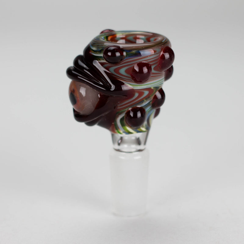 O Shine Glassworks | Wigwag Eye 14mm Bowl - Made in Canada