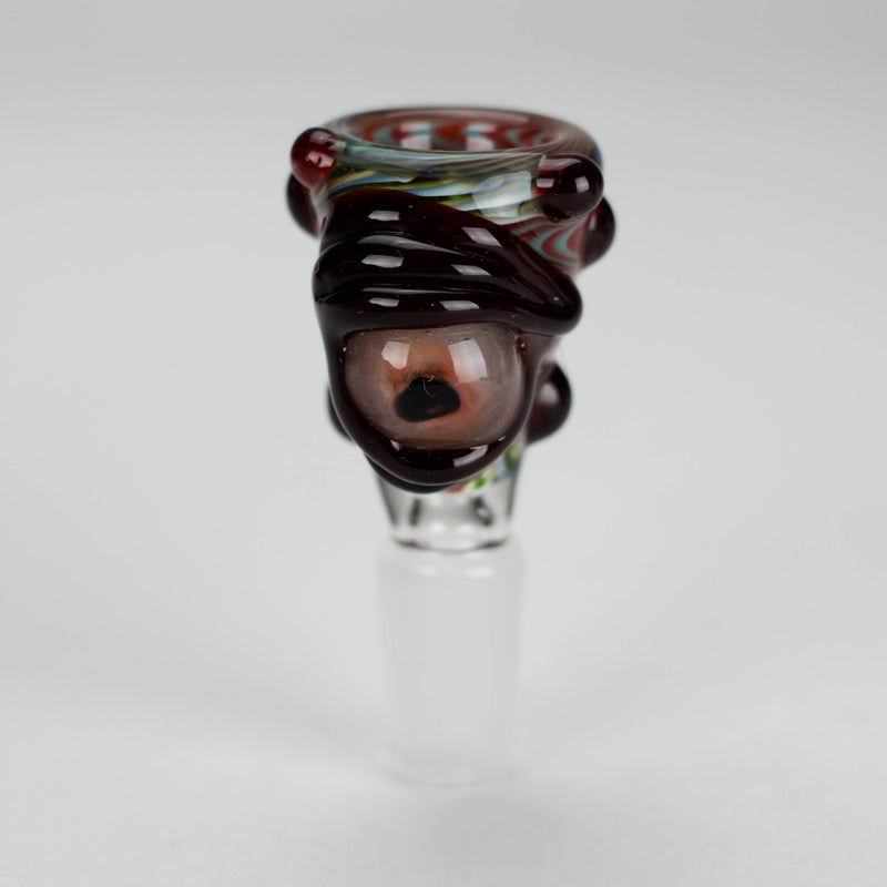 O Shine Glassworks | Wigwag Eye 14mm Bowl - Made in Canada