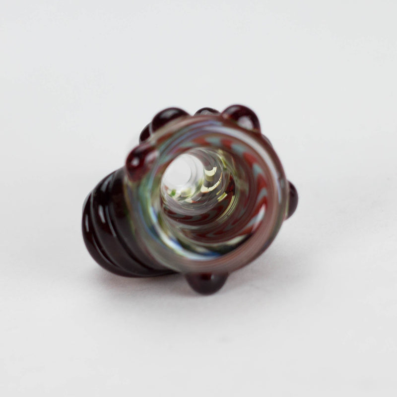 O Shine Glassworks | Wigwag Eye 14mm Bowl - Made in Canada