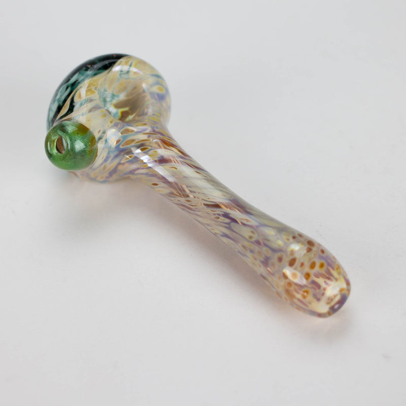 O Shine Glassworks | Frit Crushed Opal Honeycombe pipe - Made in Canada