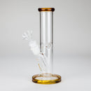 8" Glass Straight Bong [PIP508] Glass Bong NIBO Distribution Amber