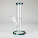 8" Glass Straight Bong [PIP508] Glass Bong NIBO Distribution Green