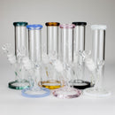 8" Glass Straight Bong [PIP508] Glass Bong NIBO Distribution