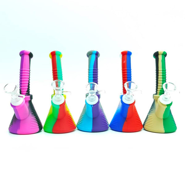 Fortune | 6-½"Silicone Beaker Bong-Assorted Color [SP1018] Bongs Fortune