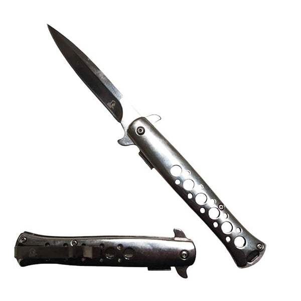 Falcon 9" Overall Metal Pocket Knife With Black Coating_0