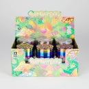 Z2" Metal Grinder 4 Layers with Mushroom Design Box of 12 Display Pack 777 Smoke