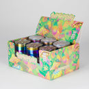 Z2" Metal Grinder 4 Layers with Mushroom Design Box of 12 Display Pack 777 Smoke