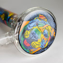14" 7 mm Glass Bong With Dog Design Glass Bong 777 Smoke