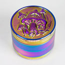 Z2" Metal Grinder 4 Layers with Mushroom Design Box of 12 Display Pack 777 Smoke