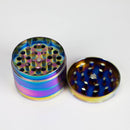 Z2" Metal Grinder 4 Layers with Mushroom Design Box of 12 Display Pack 777 Smoke